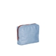 aerial view a french wash denim bag & terra cotta zipper denim busy bee pouch, image 2 of 2