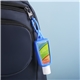 aerial view a group of hand sanitizer gel 1 oz bottle with carabiner, image 4 of 8