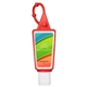 aerial view a group of hand sanitizer gel 1 oz bottle with carabiner, image 5 of 8