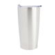 aerial view a silver with clear lid 20 oz himalayan recycled tumbler, image 1 of 2