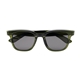 aerial view a translucent green with smoke zander recycled frame sunglasses, image 1 of 4