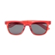 aerial view a translucent red with smoke zander recycled frame sunglasses, image 1 of 4