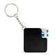 aerial view a black swift 4- in -1 multi tool key chain, image 1 of 3