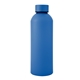 aerial view a blue 25 oz blaire recycled aluminum bottle, image 1 of 3