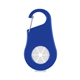 aerial view a blue towel water bottle holder carabiner, image 1 of 3