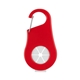 aerial view a red towel water bottle holder carabiner, image 1 of 5
