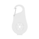 aerial view a white towel water bottle holder carabiner, image 1 of 3