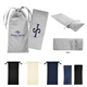 aerial view a group of eye pillow with polyester drawstring pouch, image 1 of 2