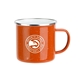 a orange 17 oz vintage campfire mug