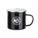 a black 17 oz vintage campfire mug