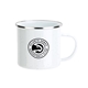 a white 17 oz vintage campfire mug