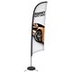 aerial view a custom 13 premium razor sail sign kit (single - sided with scissor base), image 1 of 5