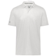 aerial view a white holloway mens repreve eco polo, image 1 of 4