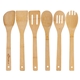 6- Piece Bamboo Cooking Utensil Set