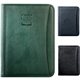 Promotional Durahyde Zippered Padfolio With 8.5*11 Writing Pad Front Slot Pocket Black