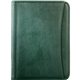 Promotional Durahyde Zippered Padfolio With 8.5*11 Writing Pad Front Slot Pocket Black