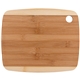 aerial view a bamboo the gosford 11- inch two - tone bamboo cutting board, image 1 of 4