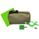 aerial view a green speck wall, cable and cloth travel set, image 1 of 2