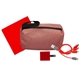 aerial view a red speck wall, cable and cloth travel set, image 1 of 2