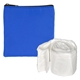 aerial view a blue rpet poncho pouch, image 1 of 2
