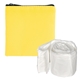 aerial view a yellow rpet poncho pouch, image 1 of 2