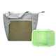 aerial view a green speck lunch to go tote, image 1 of 2