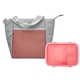 aerial view a red speck lunch to go tote, image 1 of 2