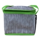 aerial view a green recycled lunch cooler, image 1 of 2