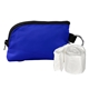 aerial view a blue rpet zip around poncho pouch, image 1 of 2