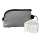 aerial view a gray rpet zip around poncho pouch, image 1 of 2