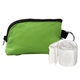 aerial view a green rpet zip around poncho pouch, image 1 of 2
