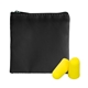 aerial view a black colorful rpet ear protection set, image 1 of 2