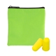 aerial view a green colorful rpet ear protection set, image 1 of 2