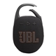 aerial view a black custom jbl clip 5 portable waterproof bluetooth speaker, image 1 of 11