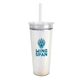 aerial view a clear iridescent glam recycled tumbler - 24 oz, image 1 of 5