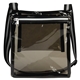 aerial view a smoke diamond clear tpu satchel, image 1 of 2