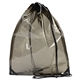 aerial view a smoke diamond clear tpu drawstring backpack, image 1 of 2