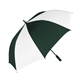 a hunter green/white shed rain(tm) 58 auto - open golf umbrella