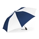 aerial view a navy/white shed rain(tm) 44 auto - open compact umbrella, image 1 of 2
