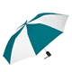 a teal/white shed rain(tm) 44 auto - open compact umbrella
