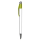 aerial view a lime green 2270 elite slim metallic pen, image 1 of 2