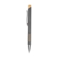 aerial view a gunmetal with bamboo asher recycled aluminum pen, image 1 of 4