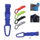 a group of adjustable buckle strap with carabiner