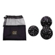 aerial view a black-white relaxing malmo massage ball set, image 1 of 3