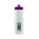 a translucent frost bottle & violet lid the cyclist - 24 oz bike bottle