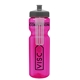 a transparent hot pink bottle & gray lid & translucent frost infuser basket 28 oz infuser water bottle