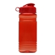 aerial view a red bottle & frost infuser basket & red lid groove 20 oz tritan(tm) infuser bottle with flip lid and tritan(tm) infuser, image 1 of 2