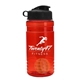 a red bottle & black lid & orange mixing ball groove 20 oz tritan(tm) shaker bottle with flip lid and mixing ball