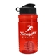 a red bottle & black lid & red mixing ball groove 20 oz tritan(tm) shaker bottle with flip lid and mixing ball