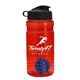 a red bottle & black lid & royal blue mixing ball groove 20 oz tritan(tm) shaker bottle with flip lid and mixing ball
